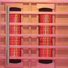 Venetian 2-Person Sauna:  Full Spectrum Indoor Premium Canadian Hemlock Low EMF Sauna 10 Heaters Chromotherapy Reflexology