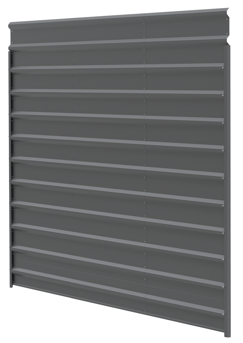 GAN WELL ENTRINO アルミ SORA Side Walls Kit for Steel Carport 15' Long 9' High – Grizzly