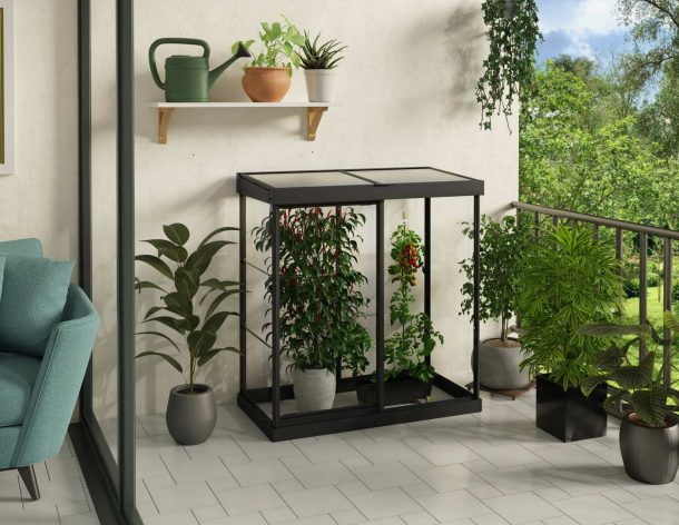 Mini 4 x 2 Greenhouse for Deck – Grizzly Shelter Ltd.