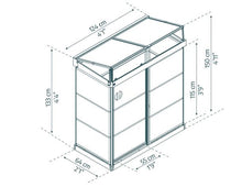 Mini 4 x 2 Greenhouse for Deck