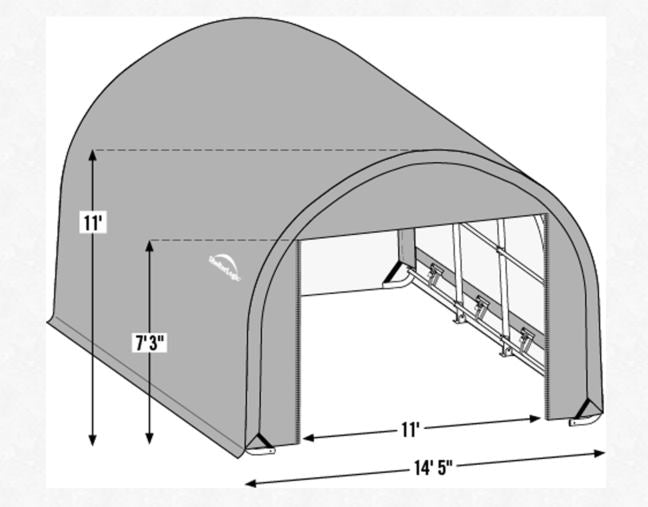 Heavy Snow Load Garage Grizzly Shelter Ltd