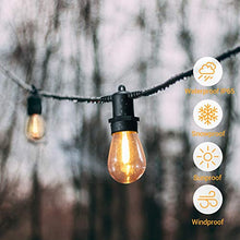 Solar Bulb Outdoor 49 Ft Shatterproof String Lights