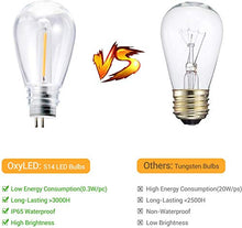 Solar Bulb Outdoor 49 Ft Shatterproof String Lights