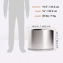 Solo Stove Bonfire Fire Pit -  Smokeless Fire Pit Stainless Steel Outdoor Heater for Backyard, Patio & Camping