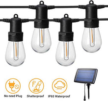 Solar Bulb Outdoor 49 Ft Shatterproof String Lights