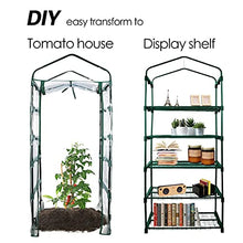 5 Tier Mini Greenhouse with Shelves and PVC Cover