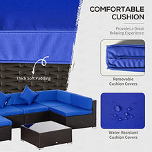 7 Pieces Outdoor Rattan Wicker Furniture Set