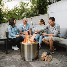 Solo Stove Bonfire Fire Pit -  Smokeless Fire Pit Stainless Steel Outdoor Heater for Backyard, Patio & Camping
