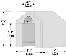 Small Backyard Fabric Greenhouse