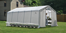 Diffused Fabric Steel Frame Greenhouse