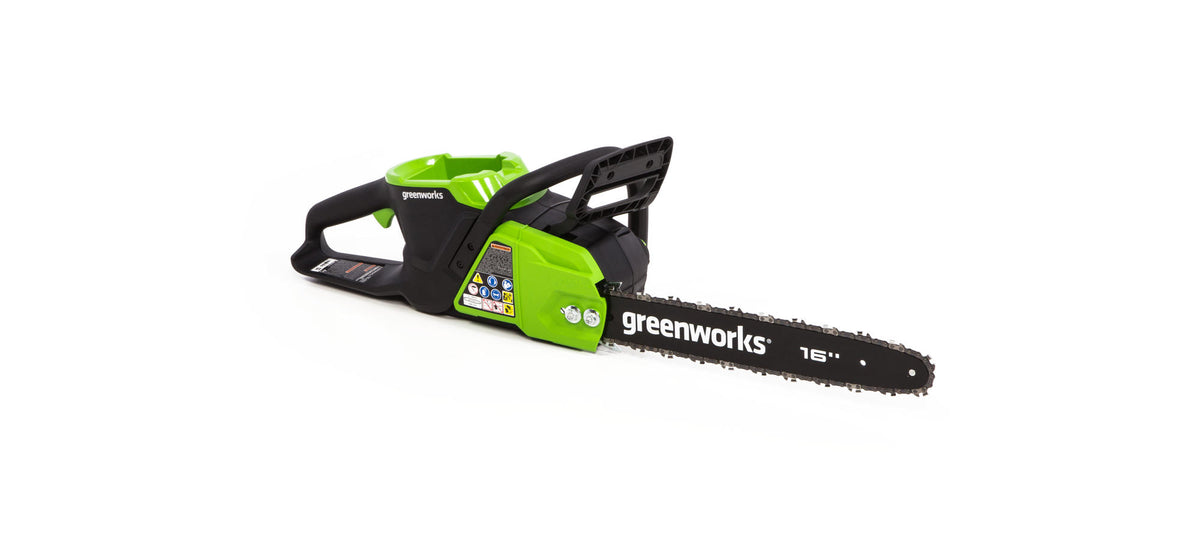 Greenworks 48 Volt Brushless Electric Chainsaw Grizzly Shelter Ltd