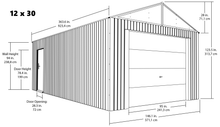 20 Year Steel Garage With Roll-up Door