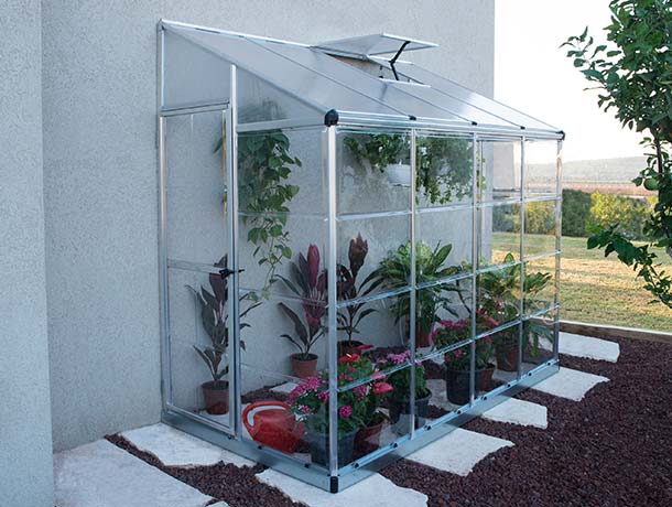 Lean To Pent Roof Greenhouse | CANOPIA by PALRAM