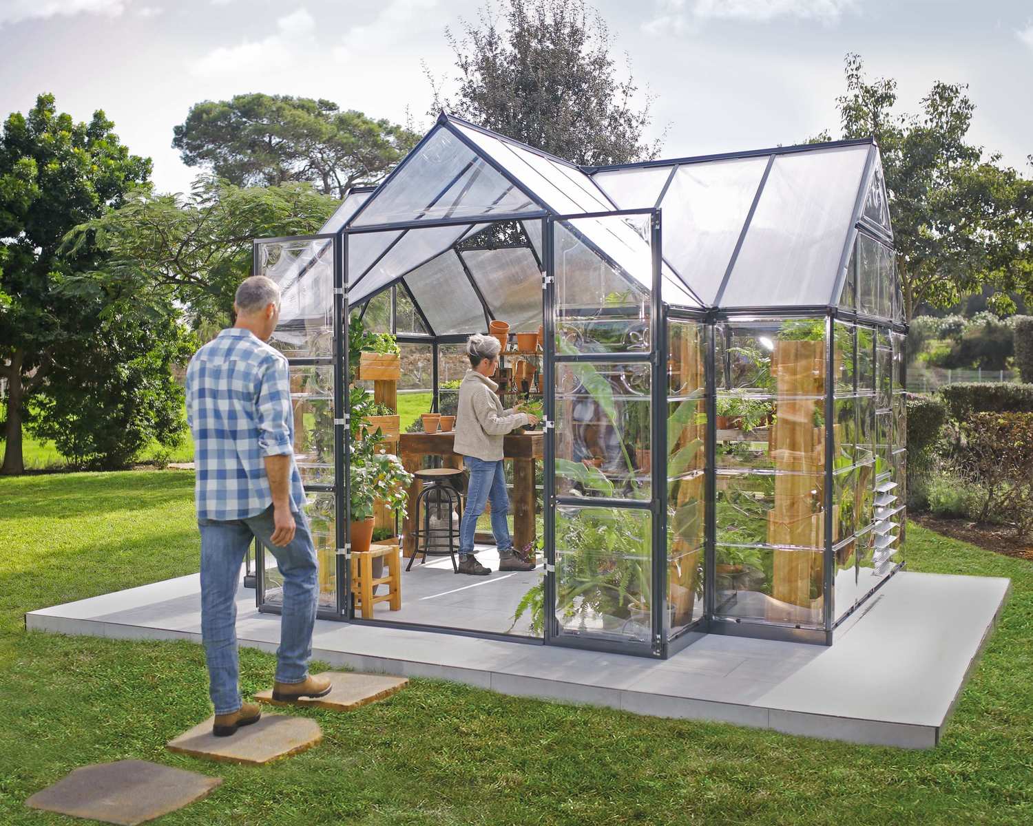 Victory Orangery Garden Chalet Greenhouse or Sunroom | CANOPIA by