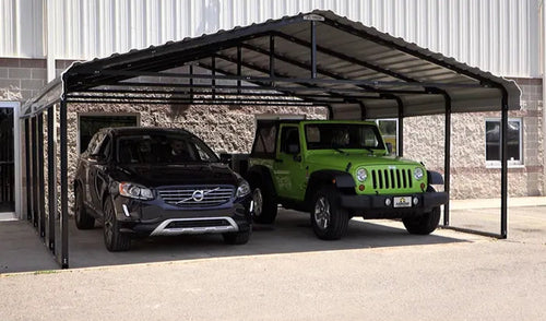 20 Foot Wide Steel Carport