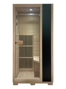 Blisspod | Vienna | Far Infrared Sauna | Canadian Hemlock Very Low EMF | 72.8"H x 35.4"W x 25.6"D | 1 Person