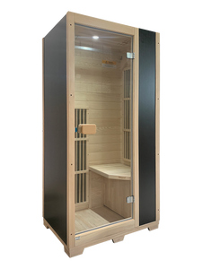Blisspod | Vienna | Far Infrared Sauna | Canadian Hemlock Very Low EMF | 72.8"H x 35.4"W x 25.6"D | 1 Person