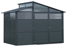 8 x 11 ft Black Aluminum Storage Shed