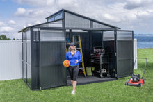 8 x 11 ft Black Aluminum Storage Shed