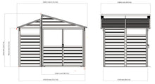 8 x 11 ft Black Aluminum Storage Shed