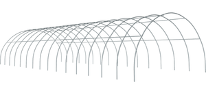 26 ft wide x 60 ft long x 13 ft high Greenhouse Round Frame with Ribs/Purlins (no end panels)