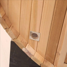 Outdoor Barrel Steam Sauna, Canadian Red Cedar for 3-4 Person