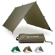 Ultralight Waterproof Tarp (5,000 mm) Seam‑Taped 40D Ripstop Rain Fly for Backpacking, Stealth Camping & Thru‑Hiking – 10×7 Olive Drab