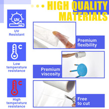 2 Pack 8" x 115' Roll of Greenhouse Repair Tape 6.3 mil Thickness Greenhouse Plastic Tape Clear UV Resistant for Repairing Greenhouses Plastic Sheeting Polyethylene Film for Seaming Splicing