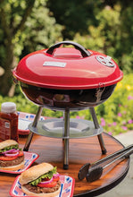 Cuisinart CCG-190RB Portable Charcoal Grill, 14-Inch, Red