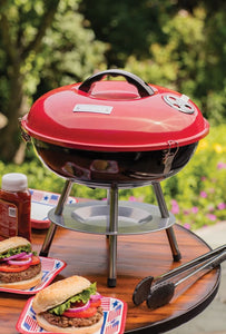 Cuisinart CCG-190RB Portable Charcoal Grill, 14-Inch, Red