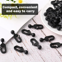 60 PCS Plastic Hooks for Gazebo Curtains, Outdoor Curtain Track Hooks for Gazebo Curtains, Gazebo Accessories for Outdoor Gazebo Canopy, Patio, Mosquito Netting