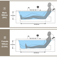 Whirlpool Bathtub, 67-Inch Jetted Bathtub, Hydro Massage