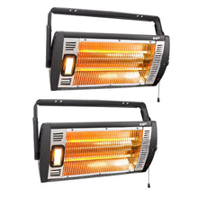 Electric Garage Heater 120V with 2 Heat Settings, 2-Pack