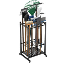Garden Tool Organizer, Holds 35 Long Handled Tools for Garage Shed