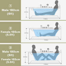 Whirlpool Bathtub 2 Person Hydromassage With Water Jets