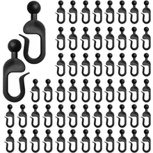 60 PCS Plastic Hooks for Gazebo Curtains, Outdoor Curtain Track Hooks for Gazebo Curtains, Gazebo Accessories for Outdoor Gazebo Canopy, Patio, Mosquito Netting