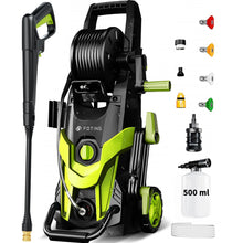 4500 PSI Pressure Washer, High Pressure Washer with 4 Quick Connect Nozzle & Foam Cannon & Filter, Power Washer for Cars/Fences/Driveways/Patio/Home Cleaning, Green