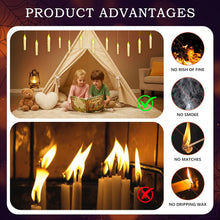 Halloween Decorations, 12PCS Floating Light Candles with Magic Wand Remote, Battery Operated Flameless LED Candles Halloween Decor for Halloween Spooky Theme Indoor Outdoor Décoration, Warm Light