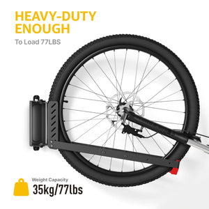 Swivel Bike Wall Mount Hanger for Garage, No Heavy Lifting Required