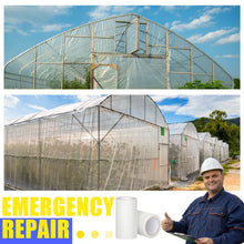 2 Pack 8" x 115' Roll of Greenhouse Repair Tape 6.3 mil Thickness Greenhouse Plastic Tape Clear UV Resistant for Repairing Greenhouses Plastic Sheeting Polyethylene Film for Seaming Splicing