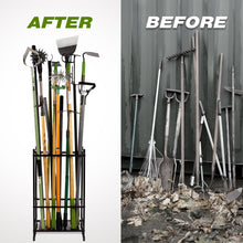 Garden Tool Organizer, Holds 35 Long Handled Tools for Garage Shed