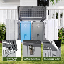 Outdoor Storage Cabinet 35 Cu.Ft Outdoor Trash Can Storage Shed