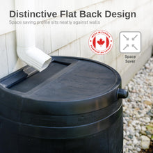 50-Gallon ECO Rain Barrel Made with 100% Recycled Plastic