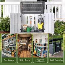Outdoor Storage Cabinet 35 Cu.Ft Outdoor Trash Can Storage Shed