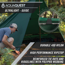Ultralight Waterproof Tarp (5,000 mm) Seam‑Taped 40D Ripstop Rain Fly for Backpacking, Stealth Camping & Thru‑Hiking – 10×7 Olive Drab