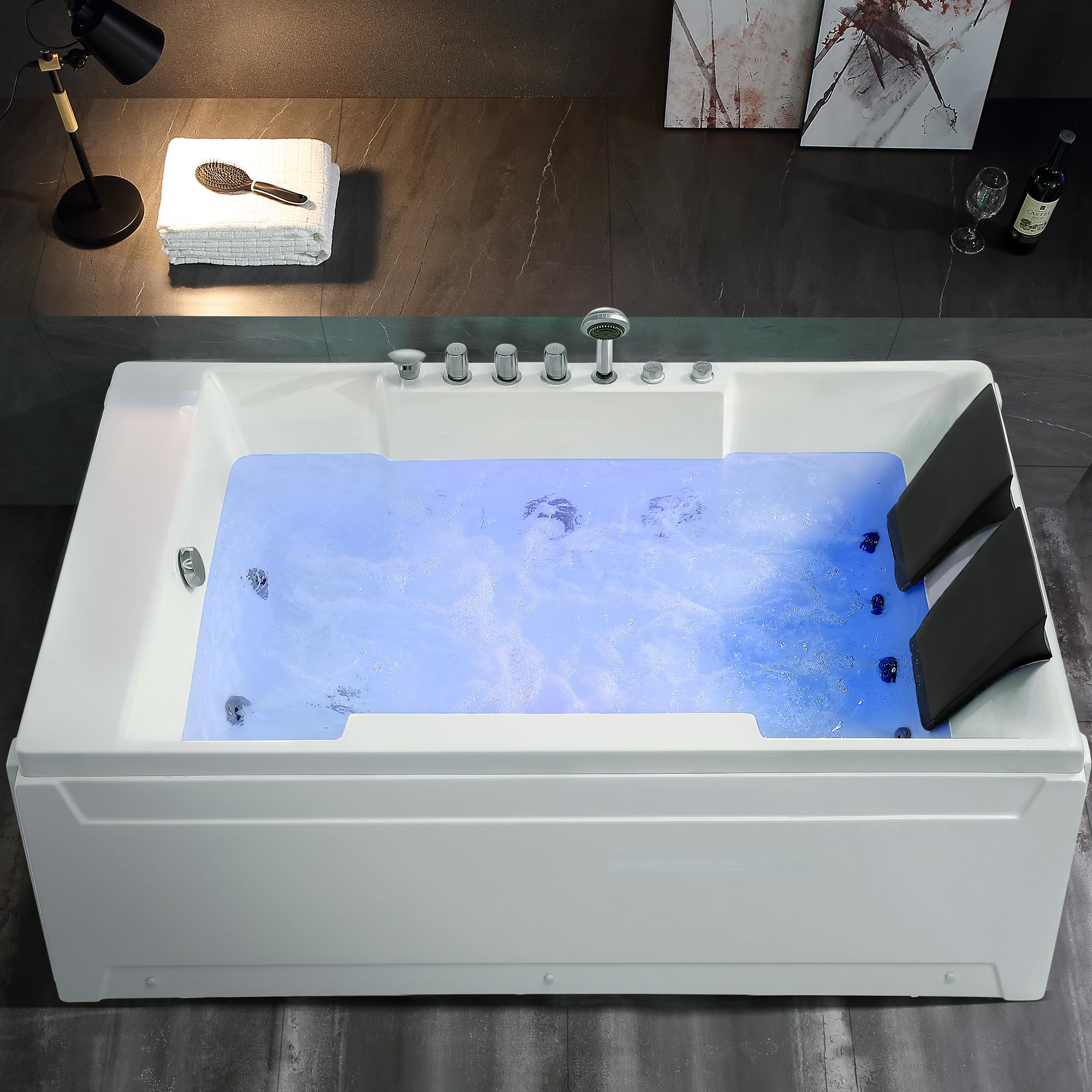 Whirlpool Bathtub 2 Person Hydromassage With Water Jets – Grizzly