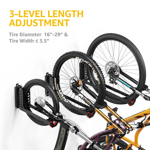 Swivel Bike Wall Mount Hanger for Garage, No Heavy Lifting Required