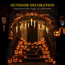 Halloween Decorations, 12PCS Floating Light Candles with Magic Wand Remote, Battery Operated Flameless LED Candles Halloween Decor for Halloween Spooky Theme Indoor Outdoor Décoration, Warm Light