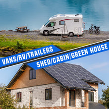 200 Watts 12 Volts Solar Panel Starter Kit for RV, Camper, Shed, Trailer, Cabins, Water Pump and Any Other Off Grid Applications