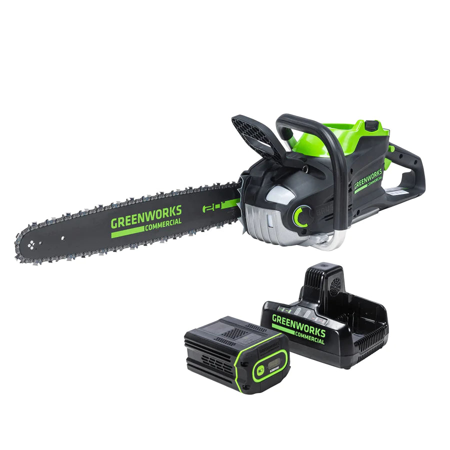 Greenworks Commercial 48 & 82 Volt Electric Chainsaw Kits